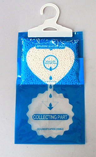 TRIXES 5er Pack Luftentfeuchter für Kleiderschrank, Auto, Caravan, Wohnwagen, Keller, Schrank, Feuchtigkeitssammler - 3