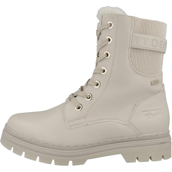 TOM TAILOR Damen Stiefelette – Moderne Glanz-Optik, Mit Reißverschluss, Bequem Und Warm