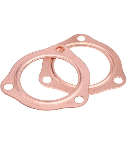 5-Pack 2.5” 2-Bolt High Temp Exhaust Flange Gasket Set – Aluminum, Universal