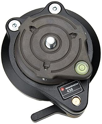 Manfrotto 438 Ball Camera Leveller 3/8 Noir trépied - Trépieds (5 cm, Noir, Aluminium, 650 g)
