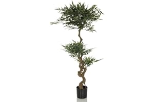 ‎HJH OFFICE hjh OFFICE Artificial Acacia 871054 Artificial Plant Aralie 155 cm Easy-Care Artificial Tree Green