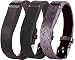 Produktbild Greatfine Ersatzarmband mit Chrom Uhr Schnalle, für Fitbit Flex Farbbänder, Zubehorband fur alle Grossen (Black Grid Yun 3pcs)