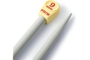 Prym - Prym Plastic Plastic a punta a punto singolo (40 cm, 9,00 mm) ago per maglieria - 1 unità