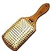 Natural Bamboo Hair Care Rubber Massage Comb Paddle Hair Brush