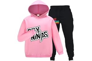 FORLCOOL Ninjas Merch Children Fashion Tracksuit Ninjas Merch Boys Girls Hoodie Trousers 2pc/Set Kids Outfit