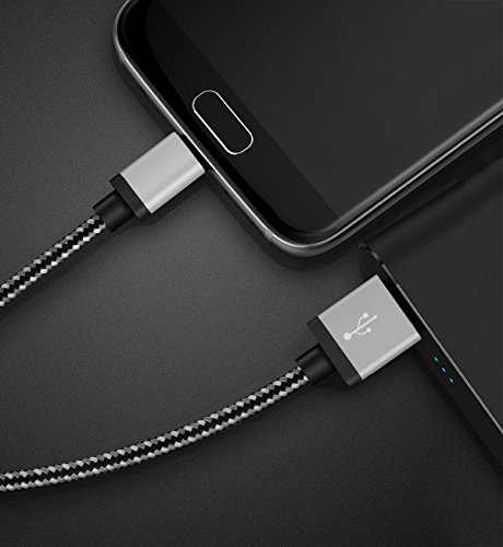 C  ble Micro USB Quntis   C  ble Nylon Micro Usb de Haute Vitesse  2 Pack Cable 2m Pratique  C  ble USB Cordon Micro USB  C  ble de Charge et Synchron