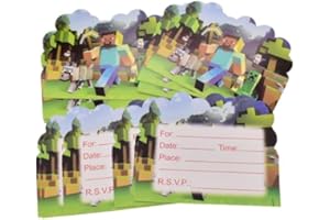 LGQHCE Invitations Cards, 30PCS Party Invitations Kids Theme Kids Cards Party Supplies Birthday for Boys Girls Birthday Decorati