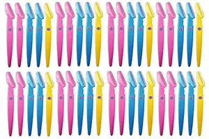 Ear Lobe & Accessories Eyebrow Razor For women/girls Set of 40pcs