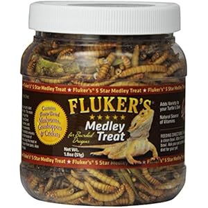 Fluker's Bearded Dragon Medley Treat 1.8oz Perfect Blend Freeze Dried Insects