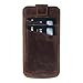 Produktbild ANTIC Bes Pull CC, Apple iPhone SE / 5 / 5S, iPhone 6 / 6S, iPhone 6 / 6S Plus, Samsung S7 / S7 Edge, Leder Case, Hülle, Schutzhülle, ultradünn, liebvolle Handarbeit, 100% Passgenau aus echtem Leder, Unikat (iPhone 7 PLUS, Vintage Coffee Braun)
