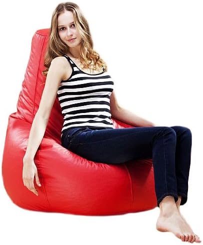 PuregadgetsPU Leather XXL Extra Large High Back Adult Beanbag Gaming Chair Pod Seat Bean Bag available in Red