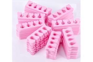 DSLIHA 50 separadores de espuma suave para dedos de los pies, separadores de dedos, separadores de dedos para pedicura, herramienta de manicura, separador de esponja para pulimento de uñas