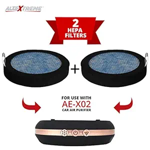 AllExtreme Precut HEPA Pre Filters Compatible with AE-X02 Car Air Purifier Precision Fit for Easy Installation (Pack of 2)