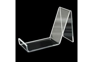 JIHUOO 4 Pcs Clear Acrylic Shoe Store Display Stands Sandal Display Stands Shoe Rack Holder