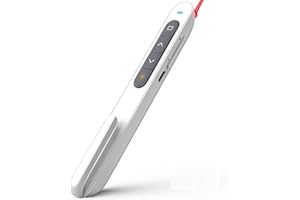 NORWII N76 Wireless Presenter Rechargeable 100M/330FT, Hyperlink Volume Presentation Clicker for Powerpoint Remote Slide Advancer 2.4GHz (White)