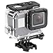 Produktbild leegoal Wasserdichtes Gehäuse für GoPro Hero 7 Silber/Weiß, 60M(196ft) Durchsichtiger Unterwasser-Tauchkoffer mit Schnellwechselhalterung und Daumenschrauben-Zubehör