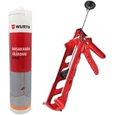 كابينة دش شفافة من السيليكون + مجموعة مسدسات من W&uuml;rth Economy