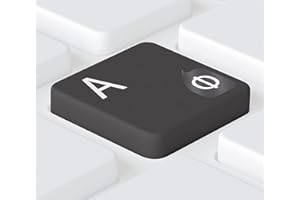 HOOPOMANIA Letras Adhesivas Rusas para Teclado [Blanco - 5x6mm] Etiquetas Adhesivas Rusas para teclados