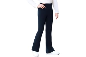 BALAYSIER Termiska leggings för flickor, fodrade leggings, barn, hög midja, bomull, varma leggings, fleece, fodrade leggings