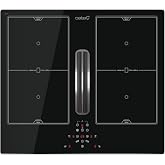 Cata Induction Hob AS 600 with Integrated Extractor, 59 cm, Black