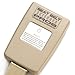 Seat Belt Extender - Adds 20 cms - Type S (Metal tongue width: 21.5mm) - Beige - E4 Safety Certified - Raises Your Buckle!