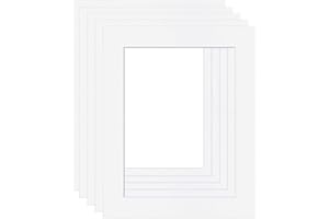 CAPE PICTURE FRAMING Picture Mounts, Frame Size 20 x 16 to fit A3 Image, Choice of Colour & Quantity [Soft White/Off-white, Pack of 5]