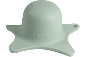 Kindsgut Duschhilfe, für Kinder, aus Silikon, in niedlicher Seestern Form, elegantes Design, Unterstützung beim Haare waschen, unisex, Pistazie