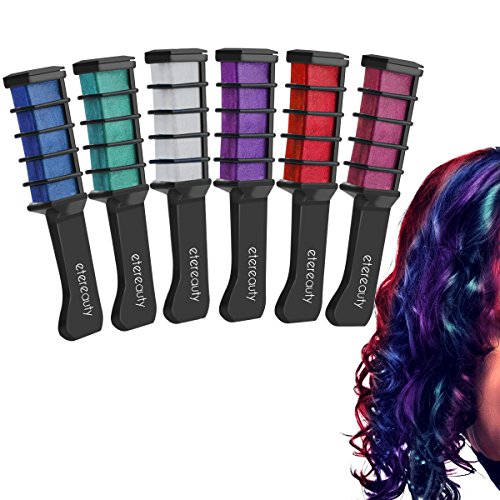 ETEREAUTY Haar Farben Kreide Kamm Haarfärbemittel Temporäre Haar Farben Creme 6 Stück