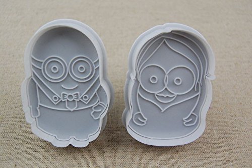 4/Set Cartoon Mould Despicable Me Minion Cookie Cutter Plunger Fondant Hochzeit Kuchen dekorieren Tools DIY Kuchen, Form - 7