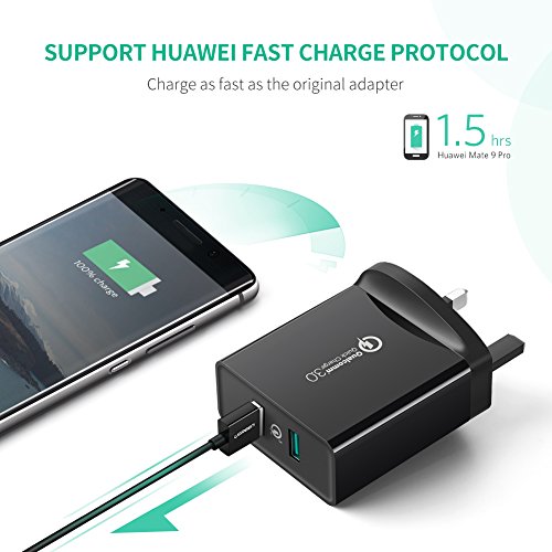 UGREEN-Quick-Charge-30-USB-Charger-36W-QC-30-Wall-Charger-Adapter-FCP-USB-Fast-Charge-for-iPhone-X-8-ipad-Samsung-S9-S9-S8-S8-S7-Huawei-Mate-10-P10-Oneplus-5T-Nexus-5X-6P-etc