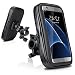 Produktbild DaoRier Wasserdichte Fahrrad Motorrad Bike Hülle Schutzhülle ABS Universal Handyhalterung Fahrradhalterung Lenkstange Handy Halter Wasserabweisend für iPhone 6 6s Samsung Galaxy note1 2 lumia 920