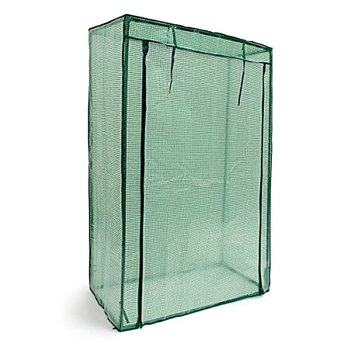 Relaxdays Tomatengewächshaus ca. 150 cm hoch, Stecksystem – Stahlrohr + Folie - 3