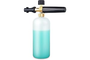 EAWONGEE Adjustable Snow Foam Lance 1 Liter Foam Cannon Soap Dispenser for Karcher K series K2 K3 K4 K5 K6 K7 Pressure Washer Gun