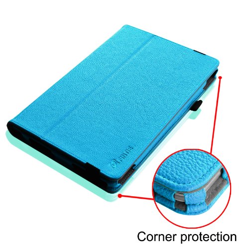 Fintie Schutzhülle Flip Case mit Stylus Halterung für Microsoft Surface RT/Surface 2 26,9 cm nicht kompatibel mit Windows 8 Pro blau Surface Pro / Surface Pro 2 - 5