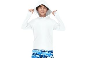 BesserBay Koszulka dla chłopców Rash Guard UV dla dzieci, koszulka kąpielowa, z długim rękawem, UPF 50+, ochrona przed słońcem, 120-160