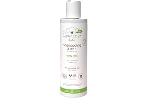 Shampoing doux 2 en 1 pour bébé à la camomille bio Alphanova Bébé