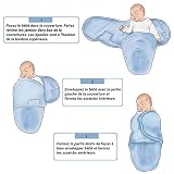 Baby Pucksack, 3er Set, 100% Premium Baumwolle, Extra Feste Klettverschluss-Nähte, Ideal für Säuglinge und Schreibabys (0-3 Monate, 3-6 kg), für Sommer, Herbst Winter und Frühling - 7