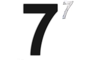 nanlyiau 3in/7.5cm numero civico esterno adesivo numeri civici numero numero civico esterno di acciaio in Solido Acciaio Inossidabile SUS304(3in7)