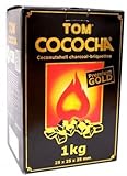 Shisha Naturkohle-Set: Elephant Kohleanzünder + Kohlegitter & Tom Cococha Gold - 