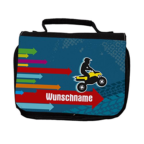 Preisvergleich Produktbild Striefchen® Kulturtasche - Quad - mit Gratis Aufdruck des Namens