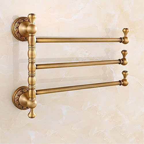 Preisvergleich Produktbild Handtuchhalter, antiken Mobile Handtuchhalter alle Kupfer rotierende Handtuchhalter europäischen Retro wc Gerüst