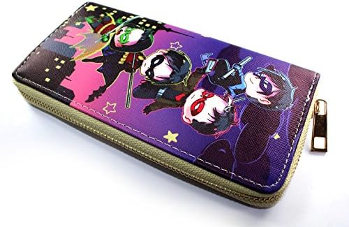 Womens Ladies Wallet, Coin Purse, Clutch, Bag, Cartoon, Anime Print Design (Batman Robin Kid)