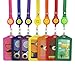 Produktbild L-Run 7 Stück Ertical-Stil, verschiedene Farben, Kunstleder, Fächer für Kreditkarte Badge Holder Clear-Tasche mit Smiley-Gesicht, 7-teilig, mit Nylon-String Yoyos