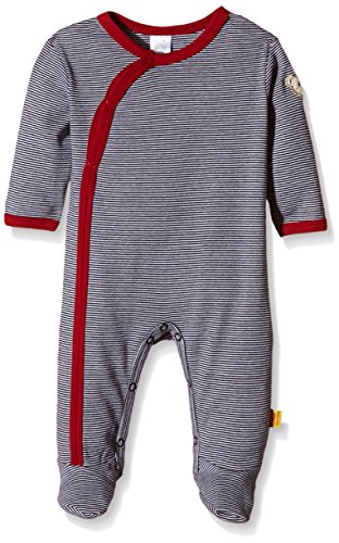 Steiff Baby Boys Strampler 1/1 Arm Crew Neck Long Sleeve Footies, Off-White (cloud Dancer White 1610), 0-3 Months (Manufacturer size: 62)