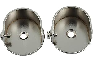 TISHITA Gazechimp 2X Vorhänge Gardinenstange Wand Halterung, Klammern Recess Brackets - #28mm