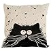 Produktbild Kissenbezüge Longra Vintage Katze Hund Baumwolle Kissen Fall Sofa Taille Throw Kissen Cover Home Auto Decor Sofakissen Kissenhülle (F)