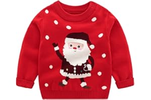 JIAMY Bebé Niños Suéter Sudadera de Navidad Jersey de Invierno Camiseta Manga Larga 12 Meses-5 Años