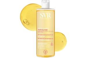 SVR TOPIALYSE All Over Micellar Shower Oil, Moisturising Eczema Body Wash, 24hr Hydration Emulsifying Soothing Bath Oil for Very Dry, Sensitive Skin, from Newborn and Up