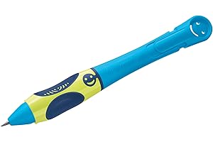 ‎PELIKAN Pelikan griffix Druck-Bleistift für Rechtshänder, mit HB Mine, Neon fresh blue, 1 Stück