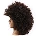 Afro Training Head Hairdressing 100% Real Human Hair Styling Mannequin Manikin Dolls Head (Table Clamp Holder Included) EHI0210D